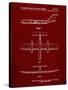 PP749-Burgundy Boeing RC-1 Airplane Concept Patent Poster-Cole Borders-Stretched Canvas