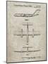 PP749-Sandstone Boeing RC-1 Airplane Concept Patent Poster-Cole Borders-Mounted Giclee Print