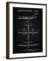 PP749-Vintage Black Boeing RC-1 Airplane Concept Patent Poster-Cole Borders-Framed Giclee Print