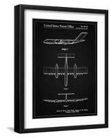 PP749-Vintage Black Boeing RC-1 Airplane Concept Patent Poster-Cole Borders-Framed Giclee Print