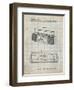 PP752-Antique Grid Parchment Boom Box Patent Poster-Cole Borders-Framed Giclee Print