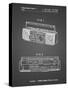 PP752-Black Grid Boom Box Patent Poster-Cole Borders-Stretched Canvas