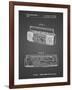 PP752-Black Grid Boom Box Patent Poster-Cole Borders-Framed Giclee Print
