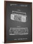 PP752-Black Grid Boom Box Patent Poster-Cole Borders-Framed Premium Giclee Print