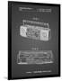 PP752-Black Grid Boom Box Patent Poster-Cole Borders-Framed Premium Giclee Print