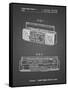 PP752-Black Grid Boom Box Patent Poster-Cole Borders-Framed Stretched Canvas