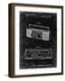 PP752-Black Grunge Boom Box Patent Poster-Cole Borders-Framed Giclee Print