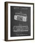 PP752-Chalkboard Boom Box Patent Poster-Cole Borders-Framed Giclee Print