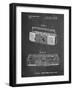 PP752-Chalkboard Boom Box Patent Poster-Cole Borders-Framed Giclee Print