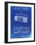 PP752-Faded Blueprint Boom Box Patent Poster-Cole Borders-Framed Giclee Print