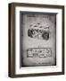 PP752-Faded Grey Boom Box Patent Poster-Cole Borders-Framed Premium Giclee Print