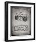 PP752-Faded Grey Boom Box Patent Poster-Cole Borders-Framed Premium Giclee Print