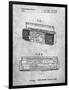 PP752-Slate Boom Box Patent Poster-Cole Borders-Framed Premium Giclee Print