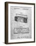 PP752-Slate Boom Box Patent Poster-Cole Borders-Framed Giclee Print