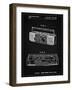 PP752-Vintage Black Boom Box Patent Poster-Cole Borders-Framed Giclee Print