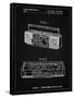 PP752-Vintage Black Boom Box Patent Poster-Cole Borders-Framed Stretched Canvas