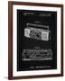 PP752-Vintage Black Boom Box Patent Poster-Cole Borders-Framed Giclee Print