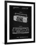 PP752-Vintage Black Boom Box Patent Poster-Cole Borders-Framed Giclee Print