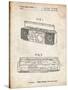 PP752-Vintage Parchment Boom Box Patent Poster-Cole Borders-Stretched Canvas