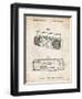 PP752-Vintage Parchment Boom Box Patent Poster-Cole Borders-Framed Premium Giclee Print