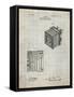 PP753-Antique Grid Parchment Borsum Camera Co Reflex Camera Patent Poster-Cole Borders-Framed Stretched Canvas