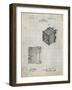 PP753-Antique Grid Parchment Borsum Camera Co Reflex Camera Patent Poster-Cole Borders-Framed Giclee Print