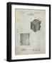 PP753-Antique Grid Parchment Borsum Camera Co Reflex Camera Patent Poster-Cole Borders-Framed Giclee Print