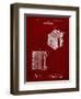 PP753-Burgundy Borsum Camera Co Reflex Camera Patent Poster-Cole Borders-Framed Giclee Print