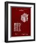 PP753-Burgundy Borsum Camera Co Reflex Camera Patent Poster-Cole Borders-Framed Giclee Print