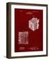 PP753-Burgundy Borsum Camera Co Reflex Camera Patent Poster-Cole Borders-Framed Giclee Print