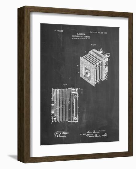 PP753-Chalkboard Borsum Camera Co Reflex Camera Patent Poster-Cole Borders-Framed Giclee Print