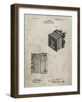 PP753-Sandstone Borsum Camera Co Reflex Camera Patent Poster-Cole Borders-Framed Giclee Print