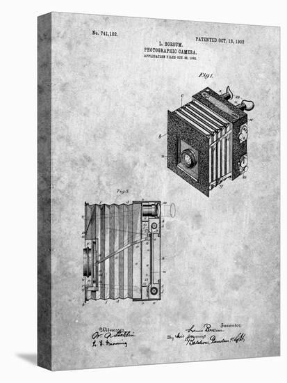 PP753-Slate Borsum Camera Co Reflex Camera Patent Poster-Cole Borders-Stretched Canvas