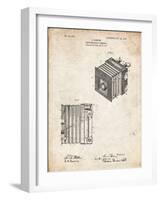 PP753-Vintage Parchment Borsum Camera Co Reflex Camera Patent Poster-Cole Borders-Framed Giclee Print