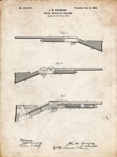 PP754-Vintage Parchment Browning Auto 5 Shotgun 1900 Patent Poster' Giclee  Print - Cole Borders | AllPosters.com