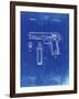 PP76-Faded Blueprint Colt 1911 Semi-Automatic Pistol Patent Poster-Cole Borders-Framed Giclee Print