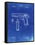 PP76-Faded Blueprint Colt 1911 Semi-Automatic Pistol Patent Poster-Cole Borders-Framed Stretched Canvas