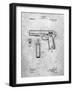 PP76-Slate Colt 1911 Semi-Automatic Pistol Patent Poster-Cole Borders-Framed Giclee Print
