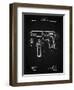 PP76-Vintage Black Colt 1911 Semi-Automatic Pistol Patent Poster-Cole Borders-Framed Giclee Print