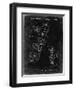 PP760-Black Grunge Burton Touring Snowboard Patent Poster-Cole Borders-Framed Giclee Print