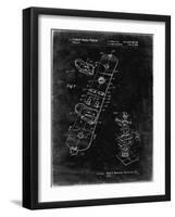 PP760-Black Grunge Burton Touring Snowboard Patent Poster-Cole Borders-Framed Giclee Print