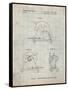 PP762-Antique Grid Parchment Chop Saw Patent Poster-Cole Borders-Framed Stretched Canvas