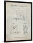 PP762-Antique Grid Parchment Chop Saw Patent Poster-Cole Borders-Framed Giclee Print