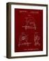 PP762-Burgundy Chop Saw Patent Poster-Cole Borders-Framed Giclee Print