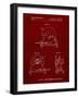 PP762-Burgundy Chop Saw Patent Poster-Cole Borders-Framed Giclee Print