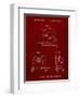 PP762-Burgundy Chop Saw Patent Poster-Cole Borders-Framed Giclee Print