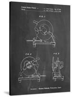 PP762-Chalkboard Chop Saw Patent Poster-Cole Borders-Stretched Canvas