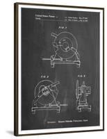 PP762-Chalkboard Chop Saw Patent Poster-Cole Borders-Framed Premium Giclee Print