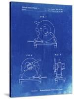 PP762-Faded Blueprint Chop Saw Patent Poster-Cole Borders-Stretched Canvas