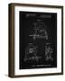 PP762-Vintage Black Chop Saw Patent Poster-Cole Borders-Framed Giclee Print